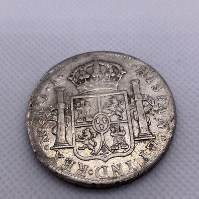 1813 JJ 8 Reals Silver Mexico Coin 8 R Silver Coin Ferdinand VII 7 #4367