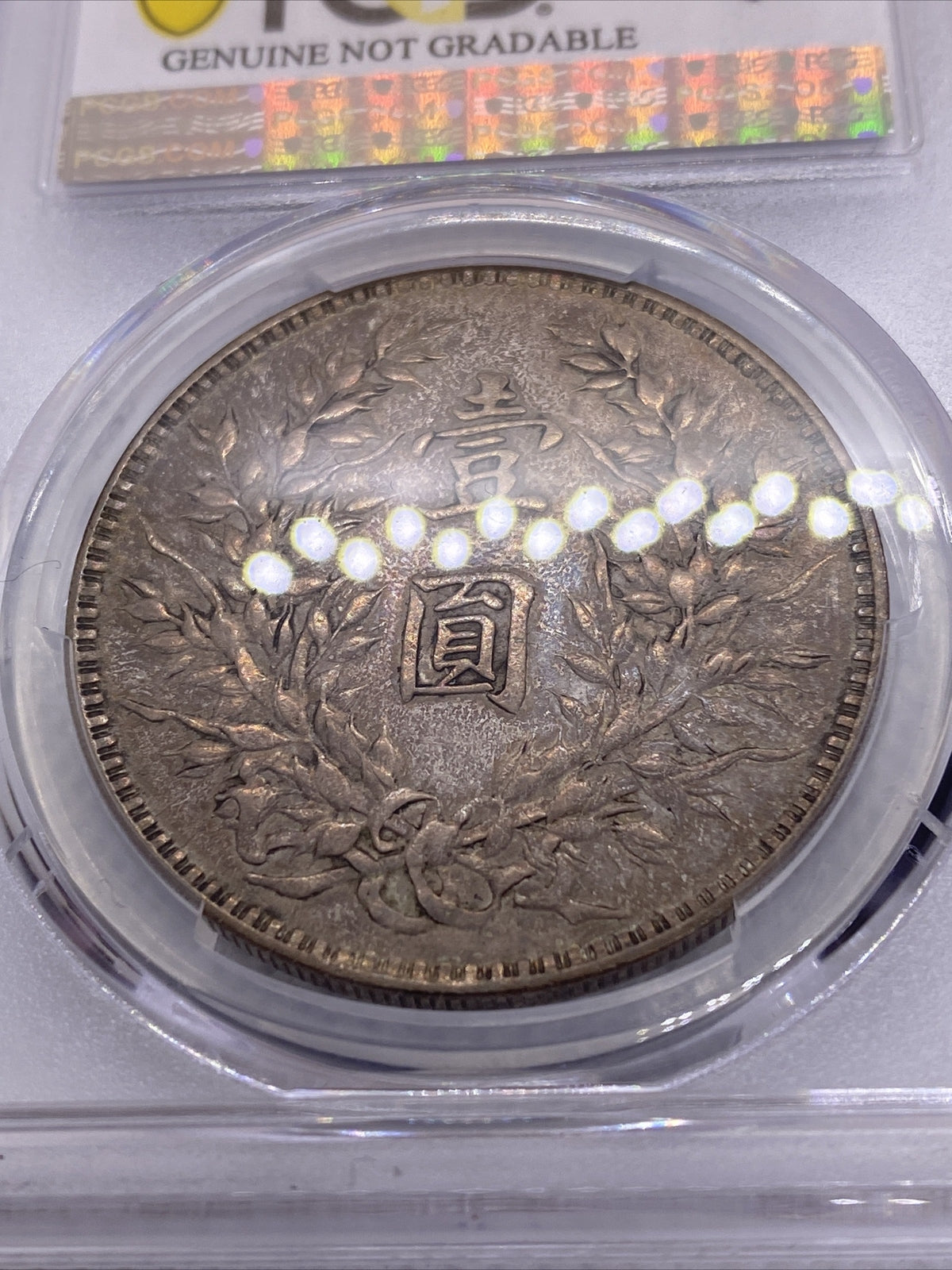 1914 China Fatman Dollar Yuan Shih Kai Beautiful Toning XF Details PCGS