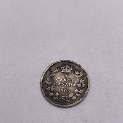 1906 Canada 10 Cents Silver Coin-Edward VII-KM#10 #6656-10