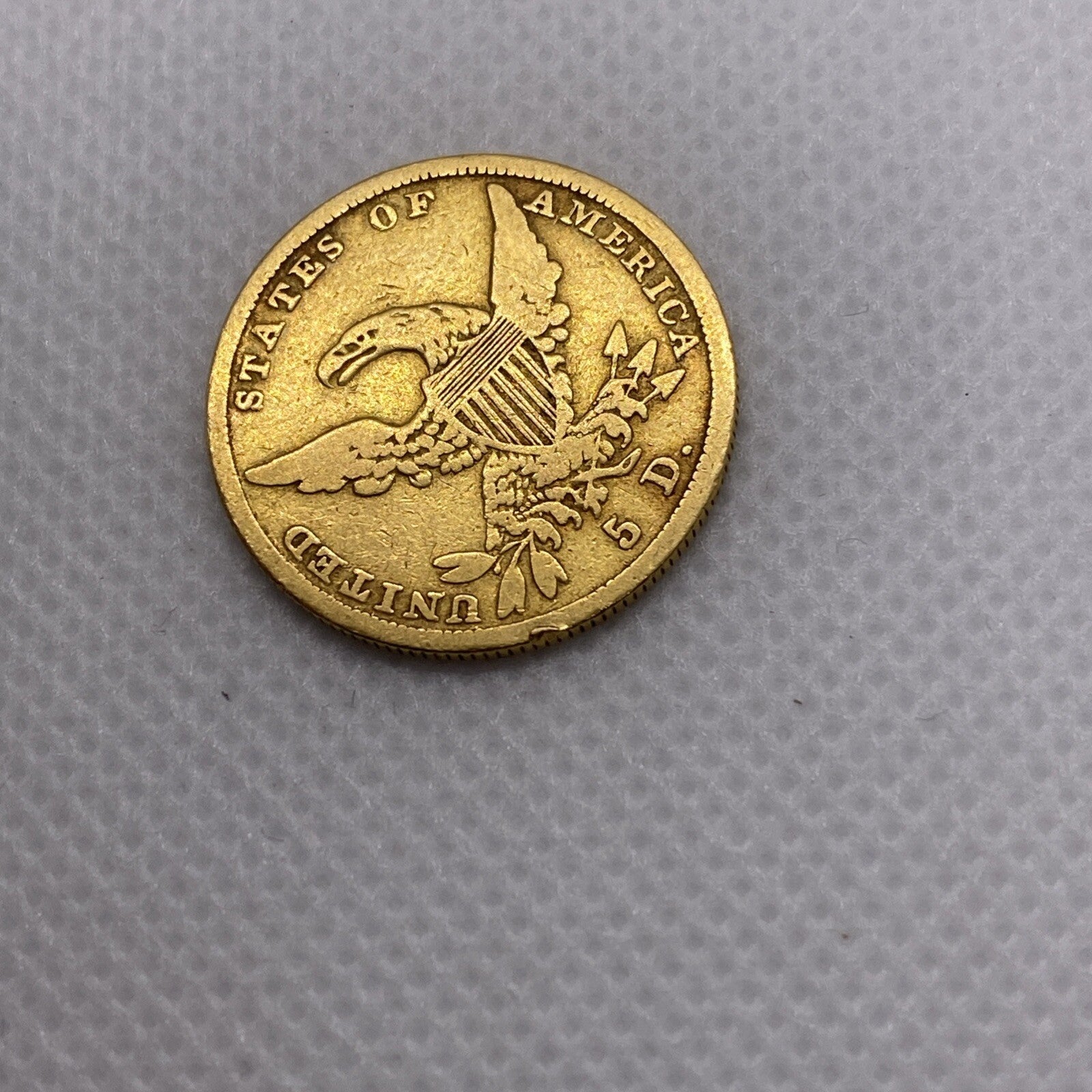 1836 $5 Five Dollars Gold Liberty Half Eagle Coin Beautiful US Gold Coin #8727