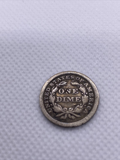 1850 Seated Liberty Dime Silver  Ten Cents Beautiful Silver 10 cents #90287