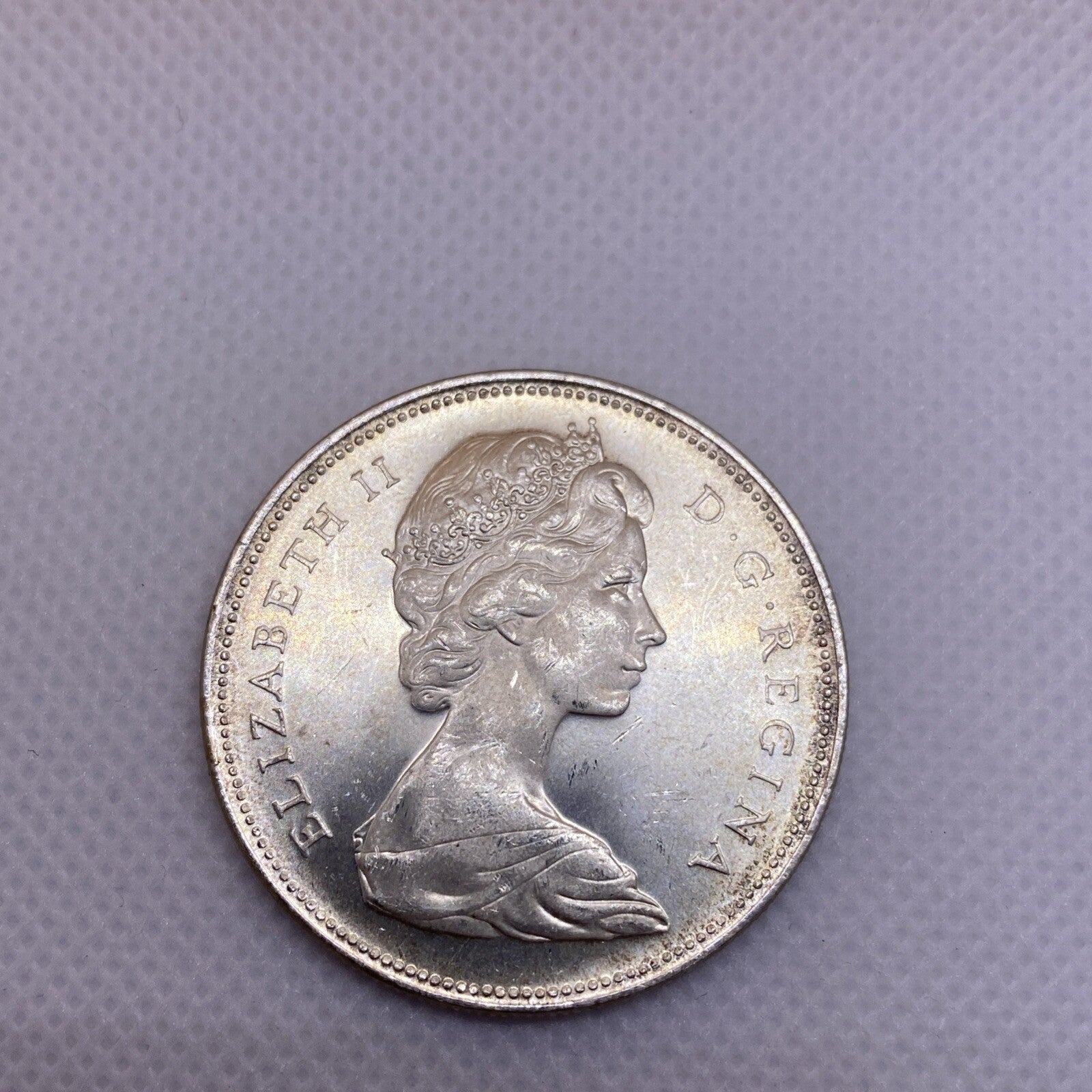 1965 Canada Silver Dollar Uncirculated Beautiful Silver Coin #2698-10