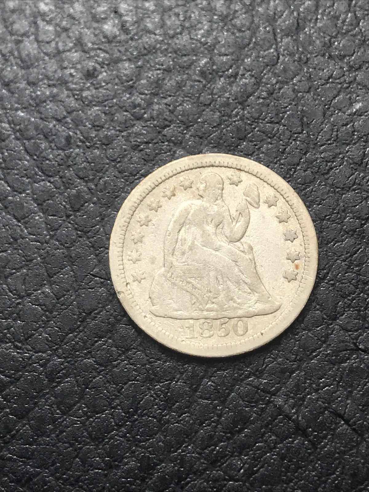 1850 Seated Liberty Dime Philadelphia Mint Silver Coin