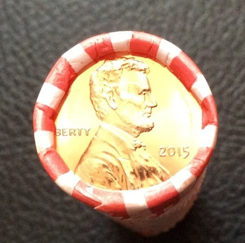2015 P UNION SHIELD GEM BU LINCOLN CENT PENNY ROLL PHILADELPHIA