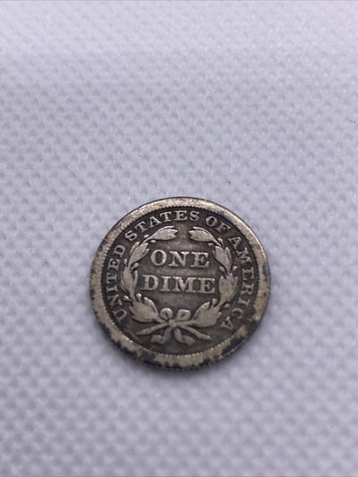 1853 Seated Liberty Silver Dime Arrows Beautiful Silver 10 Cents Coin #3215