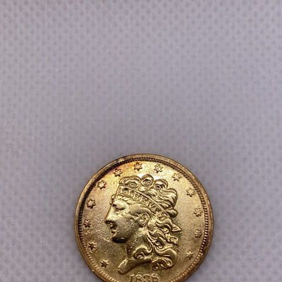 1838 Classic Head $5 Gold Half Eagle Five Dollar Gold Coin US Coin #8277