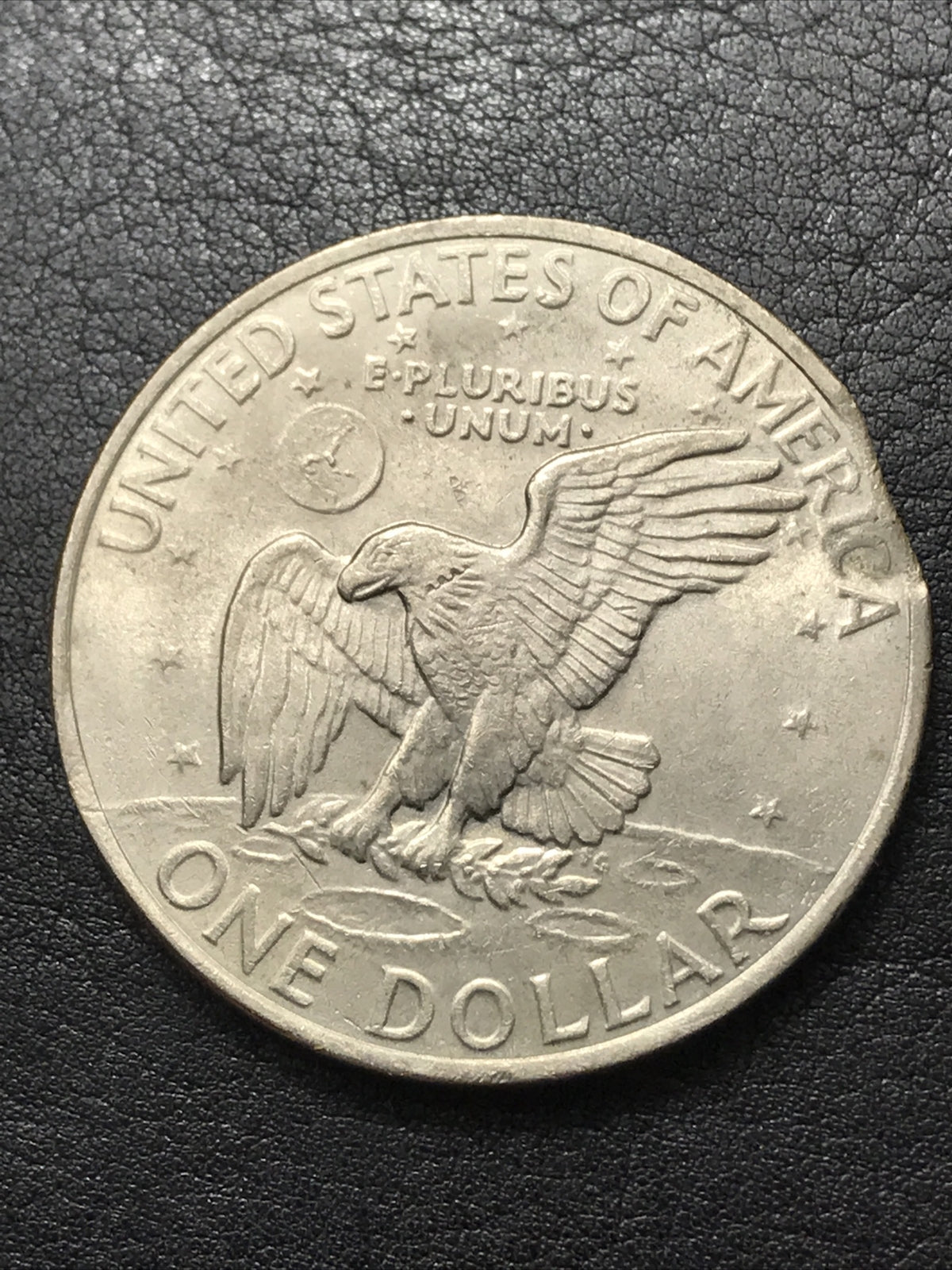 1971 Ike Dollar Clipped Planchet Error Eisenhower $1 One Dollar Error Coin