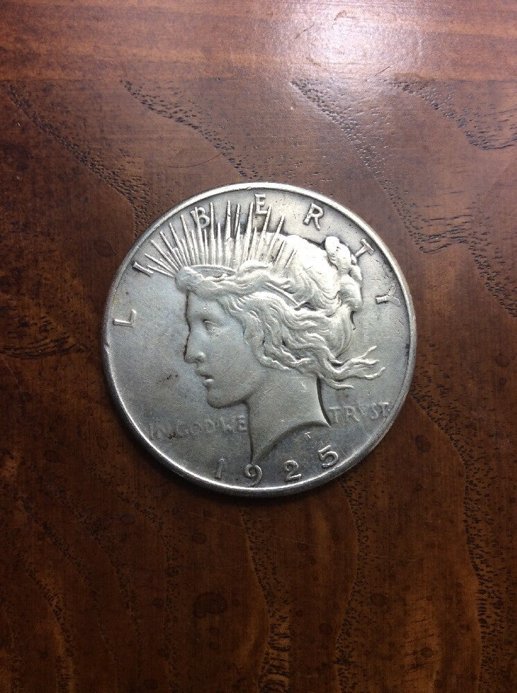 1925 SILVER PEACE DOLLAR COIN #72848521