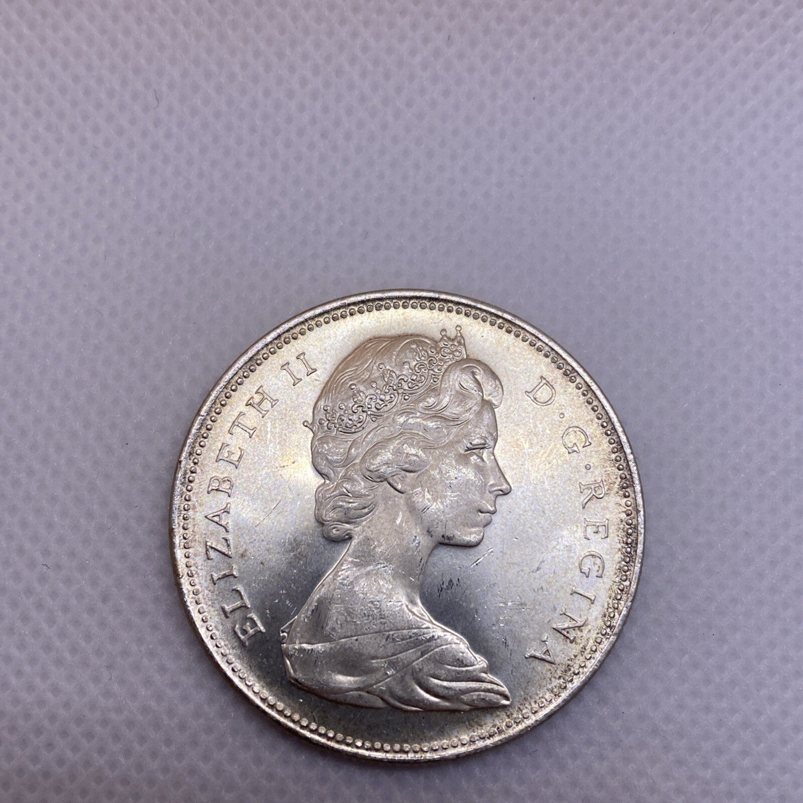 1965 Canada Silver Dollar Uncirculated Beautiful Silver Coin #2698-10