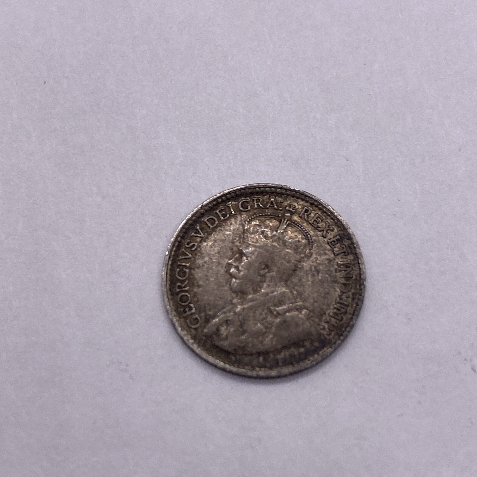 1918 CANADA 5 CENT SILVER COIN Canadian Five Cents #9177-10