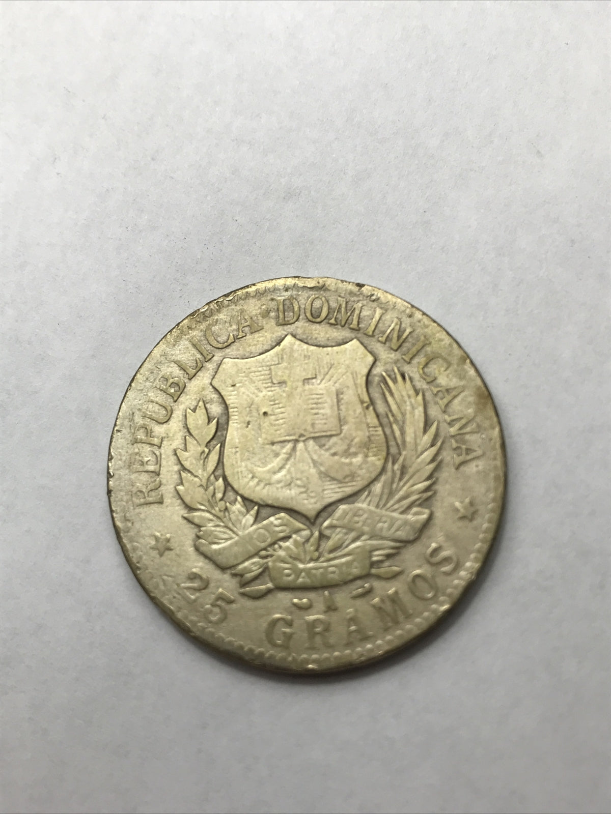 1897A 1 Peso Silver Crown One Peso Dominican Republic Silver