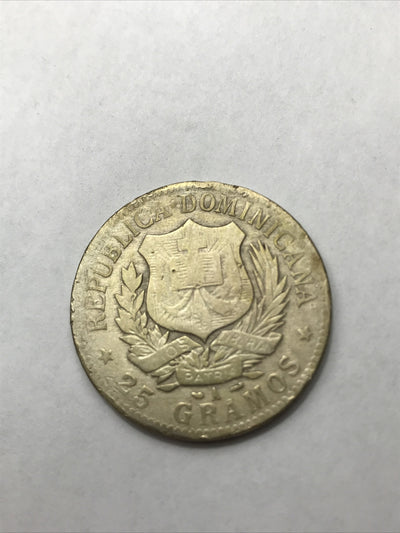 1897A 1 Peso Silver Crown One Peso Dominican Republic Silver