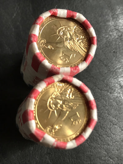 2009 William Henry Harrison Presidential $1 Rolls P & D US Mint Original Wrapped