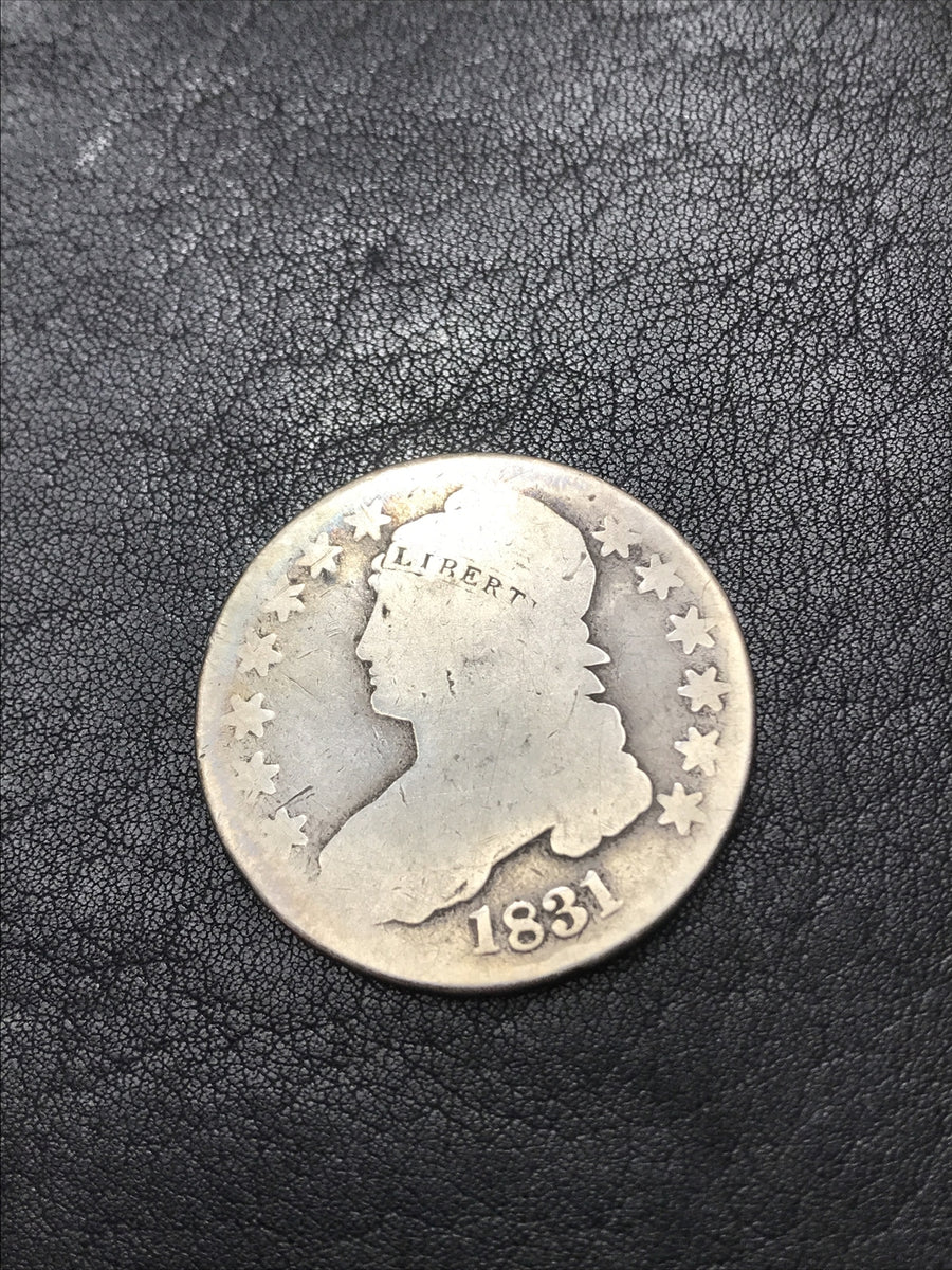 1831 Capped Bust Half Dollar Silver 50 Cent O-107 R-3 Rare #J-201-41