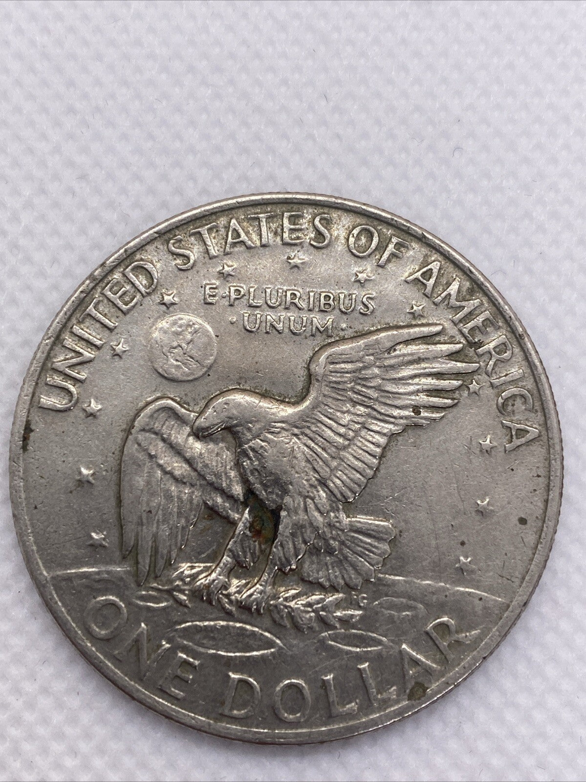 1972 Type 2 Variety $1 Eishenhower Clad Ike Dollar Coin Type 2 IKE Dollar