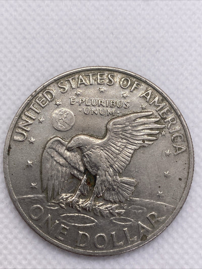 1972 Type 2 Variety $1 Eishenhower Clad Ike Dollar Coin Type 2 IKE Dollar