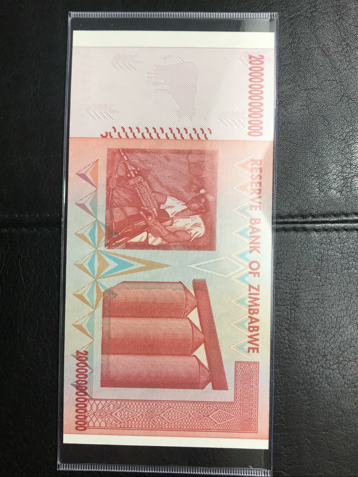 2008 20 Trillion Zimbabwe Dollars Banknote UNC 100 Trillion Series Low Serial #