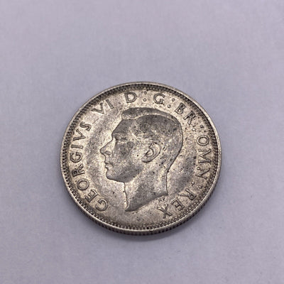 TWO SCHILLING 1942  SILVER  #643-10