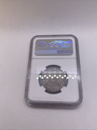 1913 A Two Mark Prussia Silver Jubilee  2M NGC MS63 Germany Silver Coin Toned