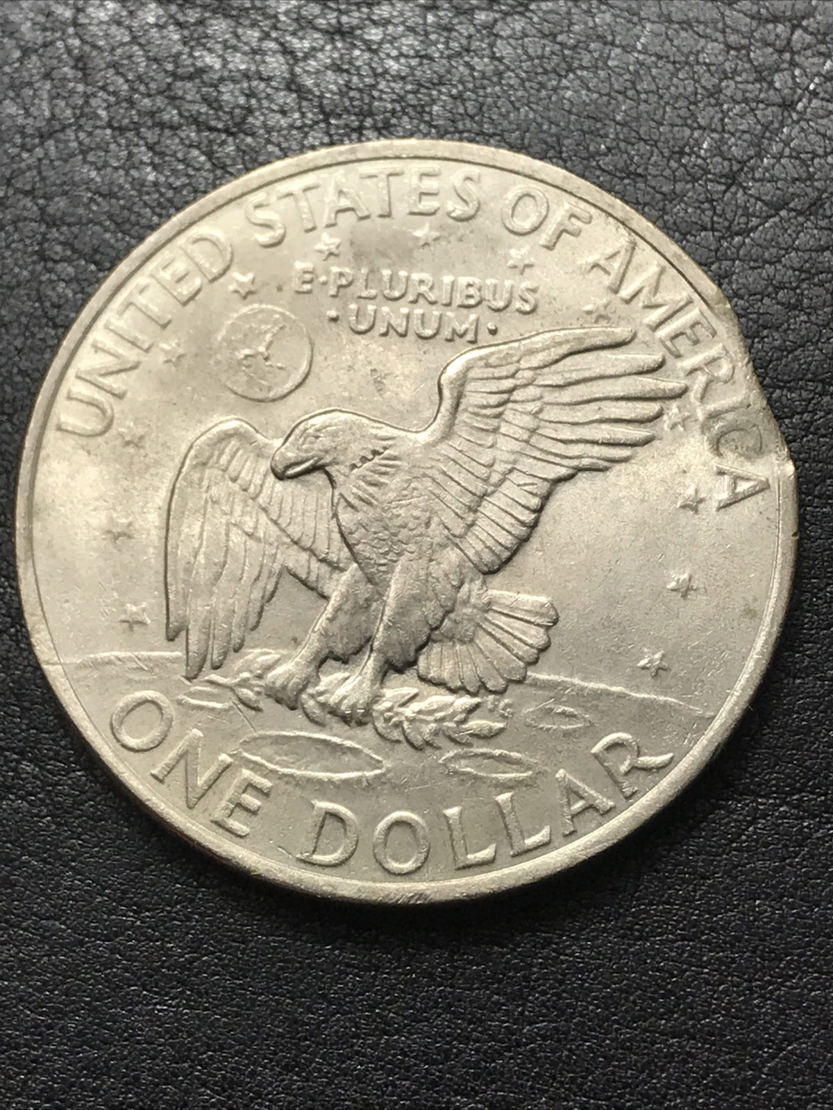 1971 Ike Dollar Clipped Planchet Error Eisenhower $1 One Dollar Error Coin