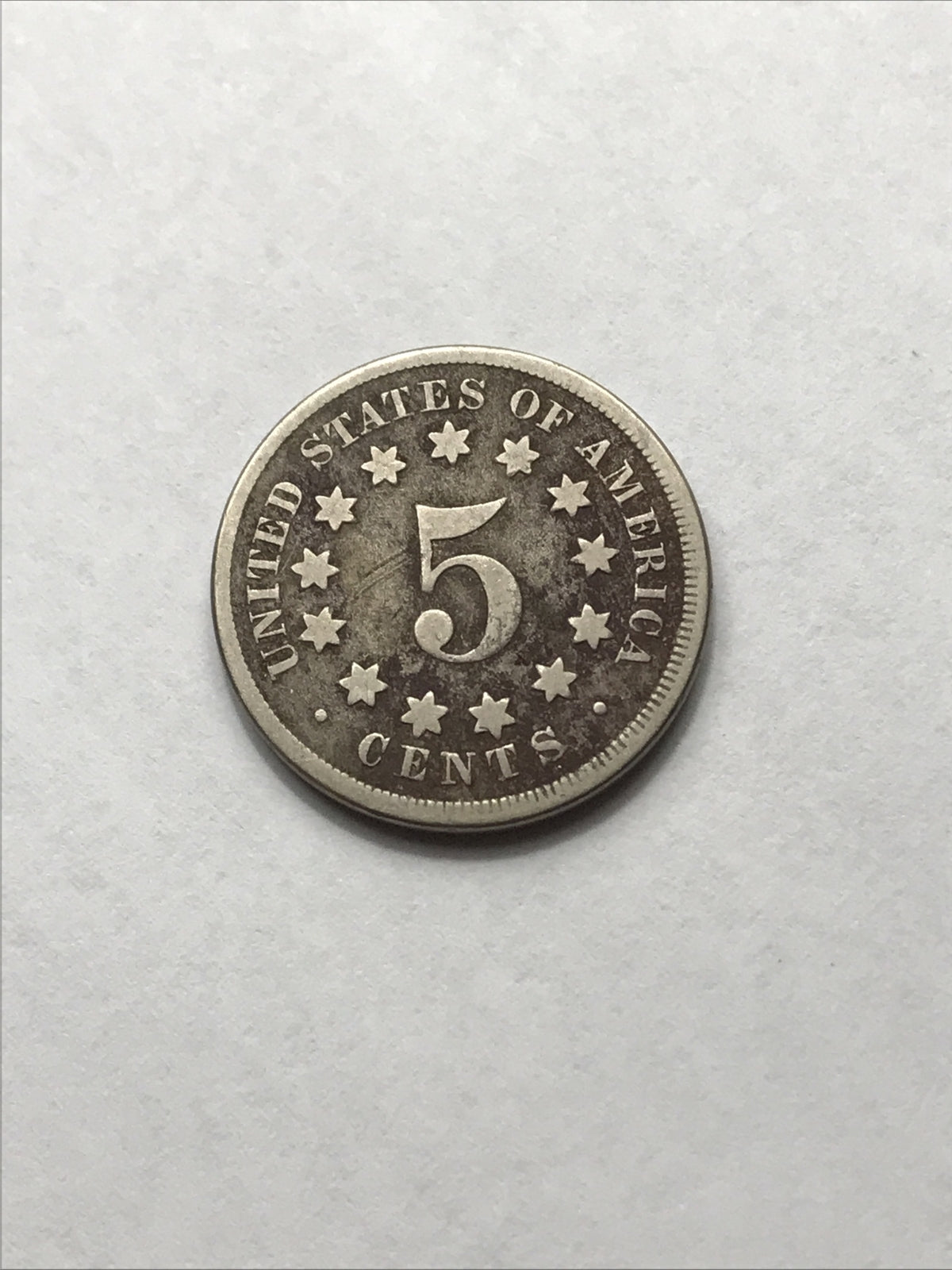 1867 Shield Nickel Great Beautiful Coin #YY67