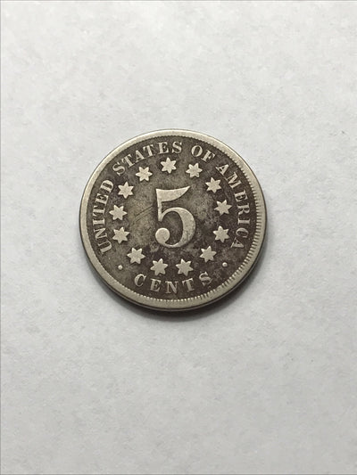 1867 Shield Nickel Great Beautiful Coin #YY67
