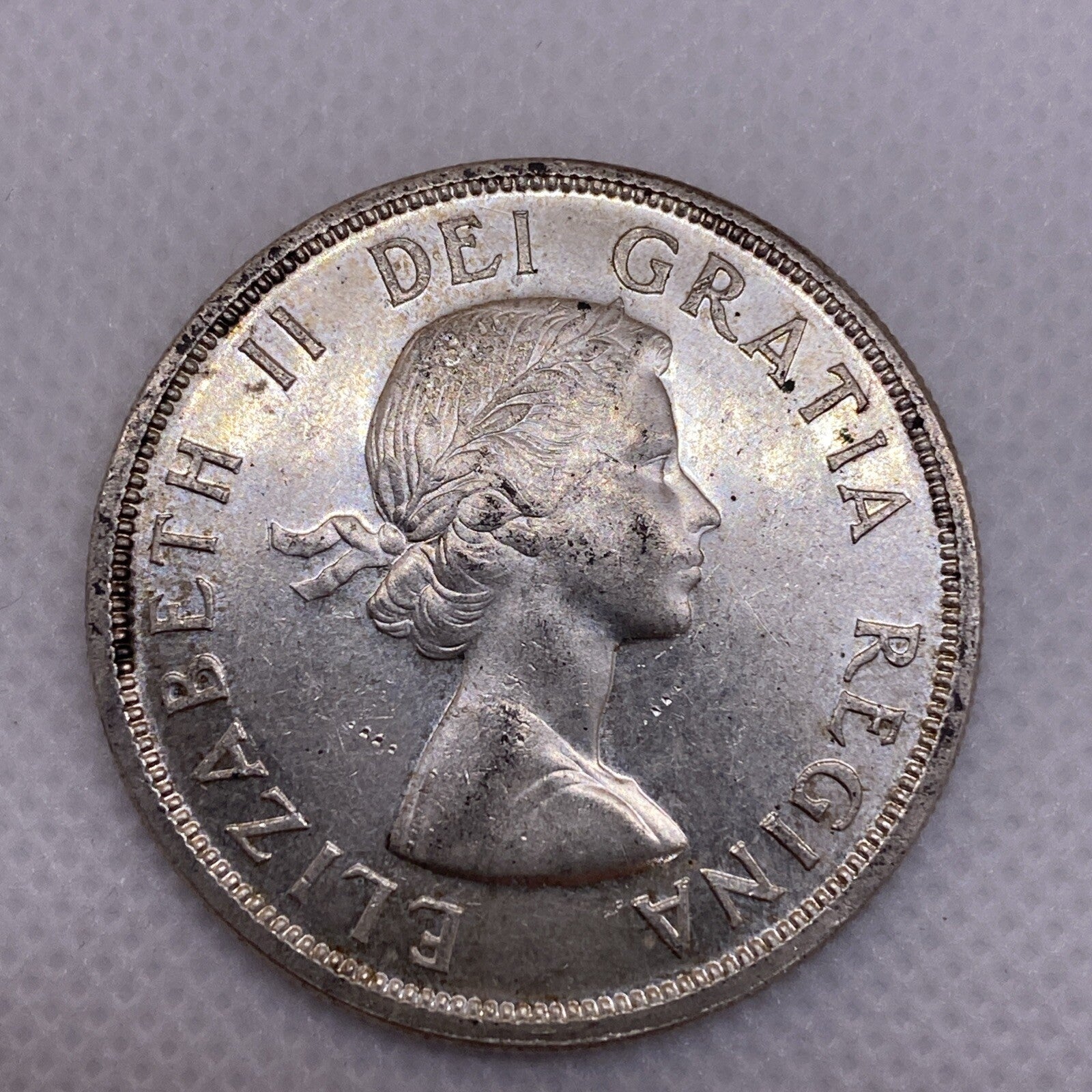 1958 CANADIAN SILVER DOLLAR BEAUTIFUL CANADA SILVER COIN #4700-10