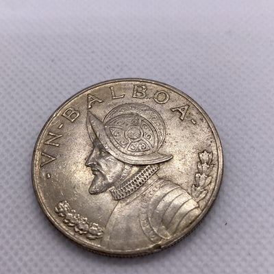 1947 Panama Silver Balboa Silver Coin Beautiful #9532