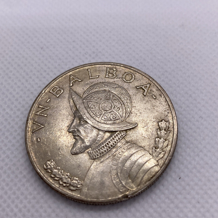 1947 Panama Silver Balboa Silver Coin Beautiful #9532