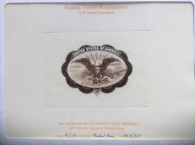 PRINT FLORIDA UNITED NUMISMATISTS Fort Lauderdale FL JAN. 2017 62nd Conv. +BONUS