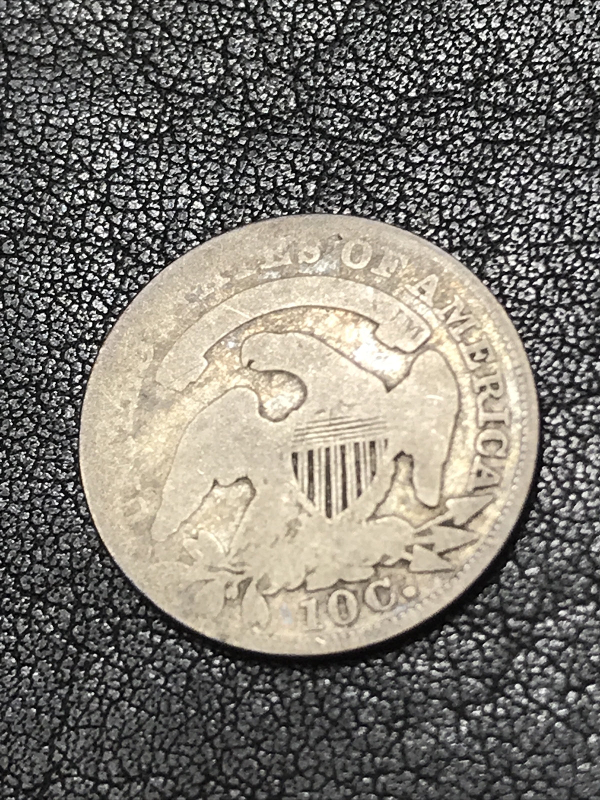 1836 Capped Bust Dime 10c Silver Coin JR-2 R-2 #47653