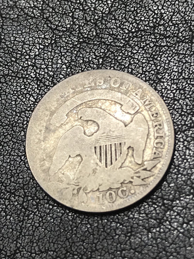 1836 Capped Bust Dime 10c Silver Coin JR-2 R-2 #47653