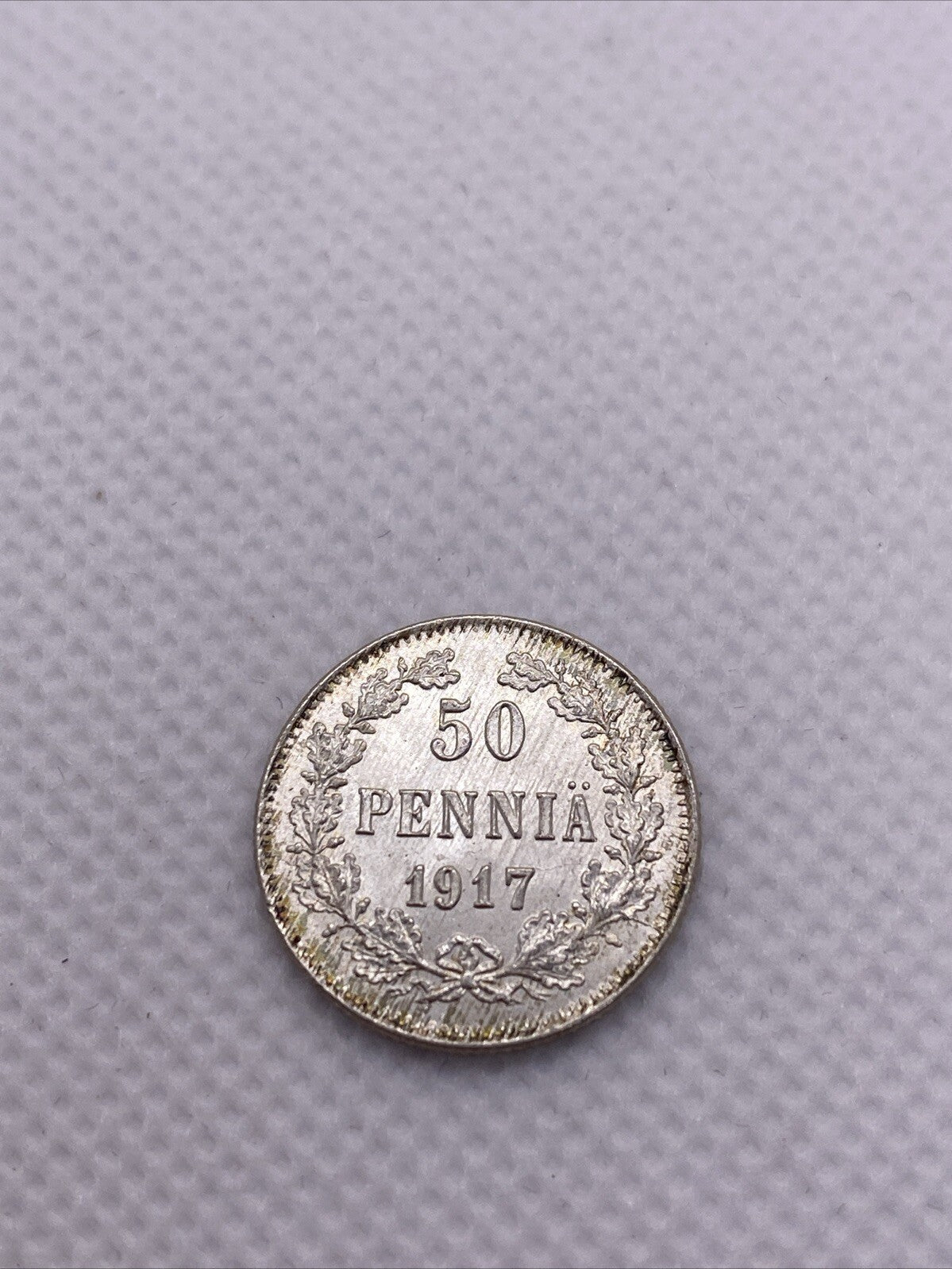 1917 S Finland 50 Pennia With Crown Grand Duchy #552-10