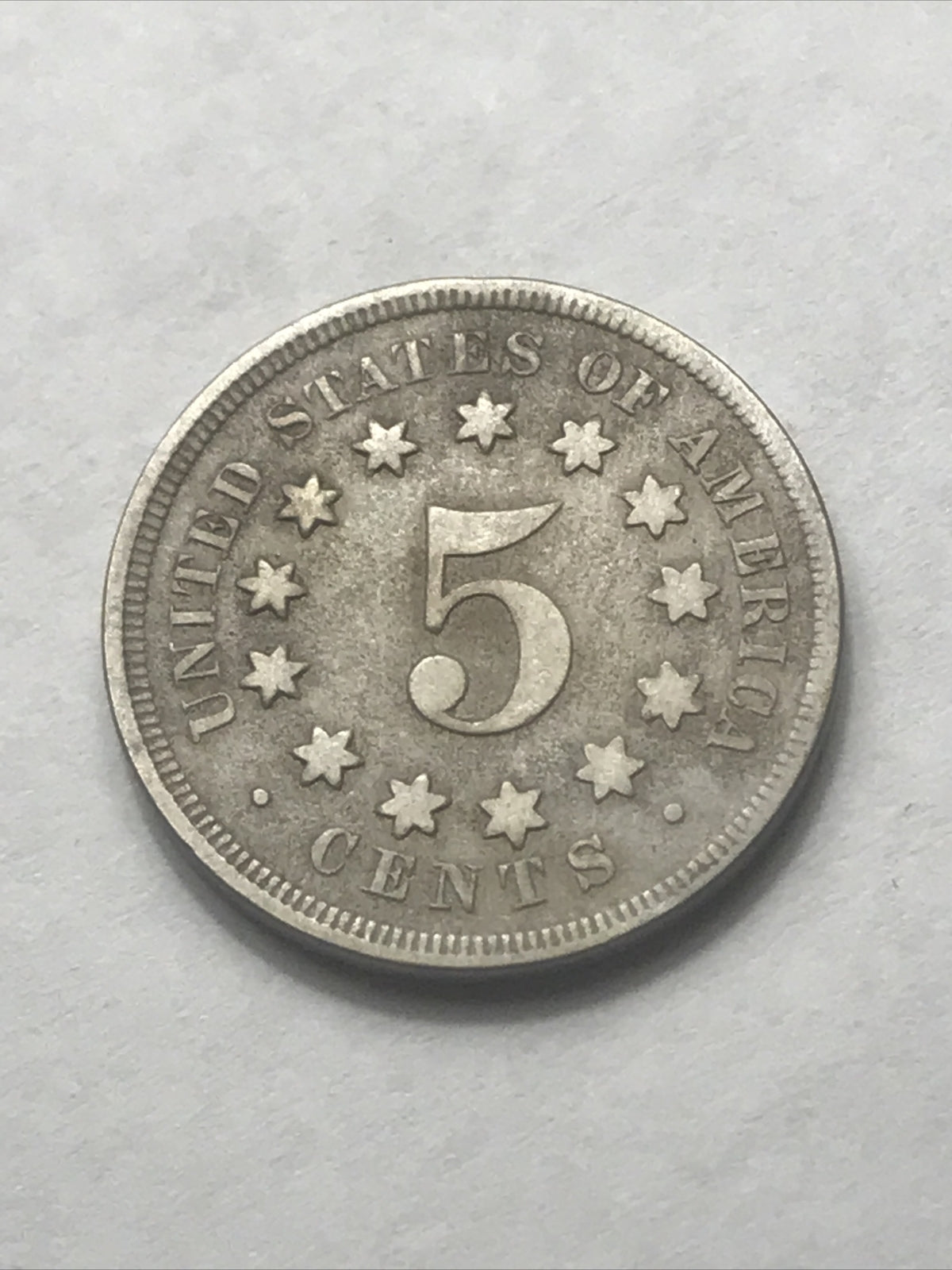1868 Shield Nickel Beautiful 5c Five Cents Coin