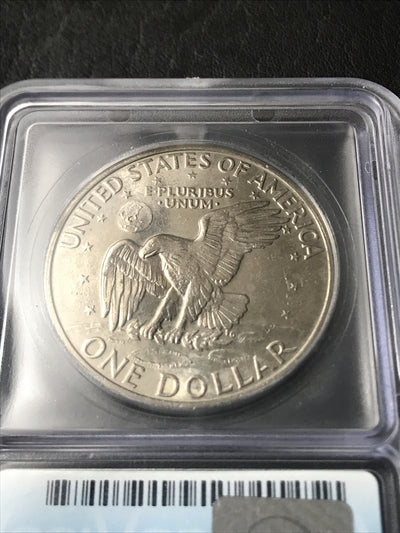 1971 D  Eisenhower IKE Dollar Friendly Eagle ICG MS62 UNC MS 62 RARE #2101