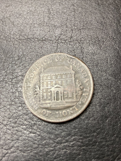 1844 Bank Of Montreal Canada Half Penny Token