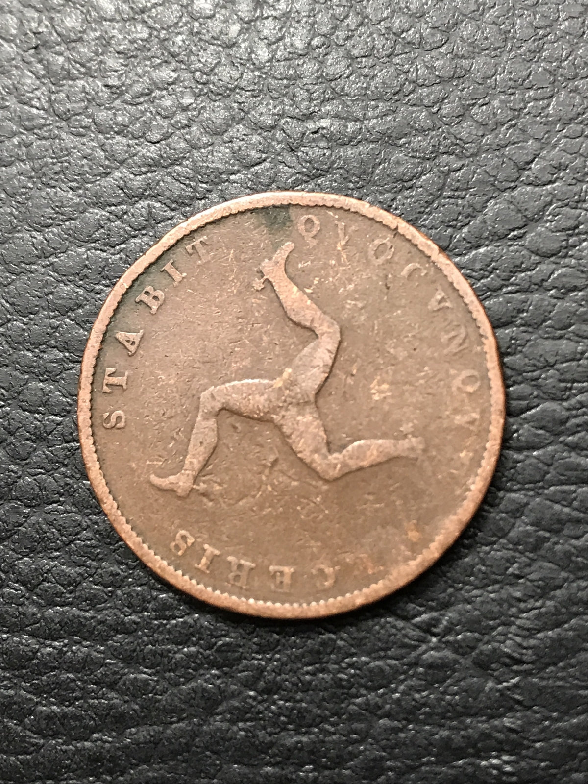 1839 1/2 Penny Low Mintage Rare Coin KM# 13 Isle of Man Victoria Dei Gratia #183