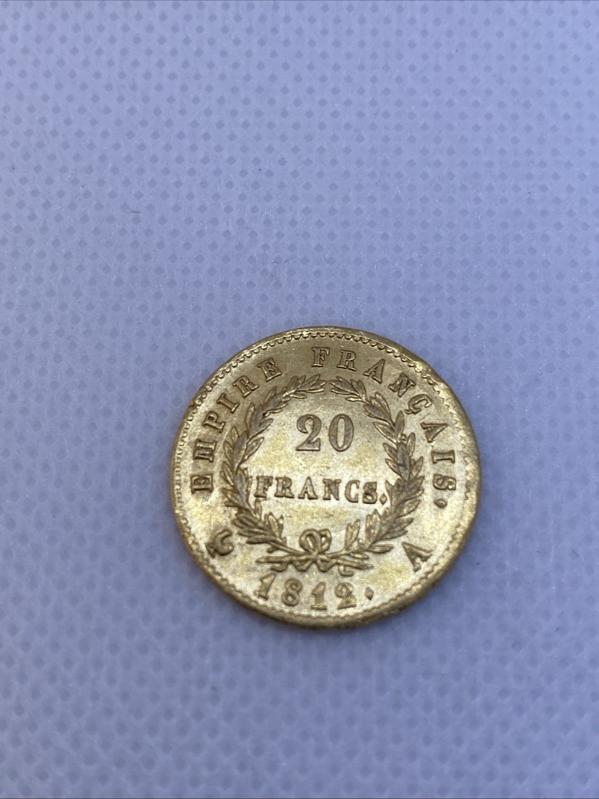 1812 A 20 Francs Ruler Emperor Napoleon France  .900 Fine Gold Coin #7226