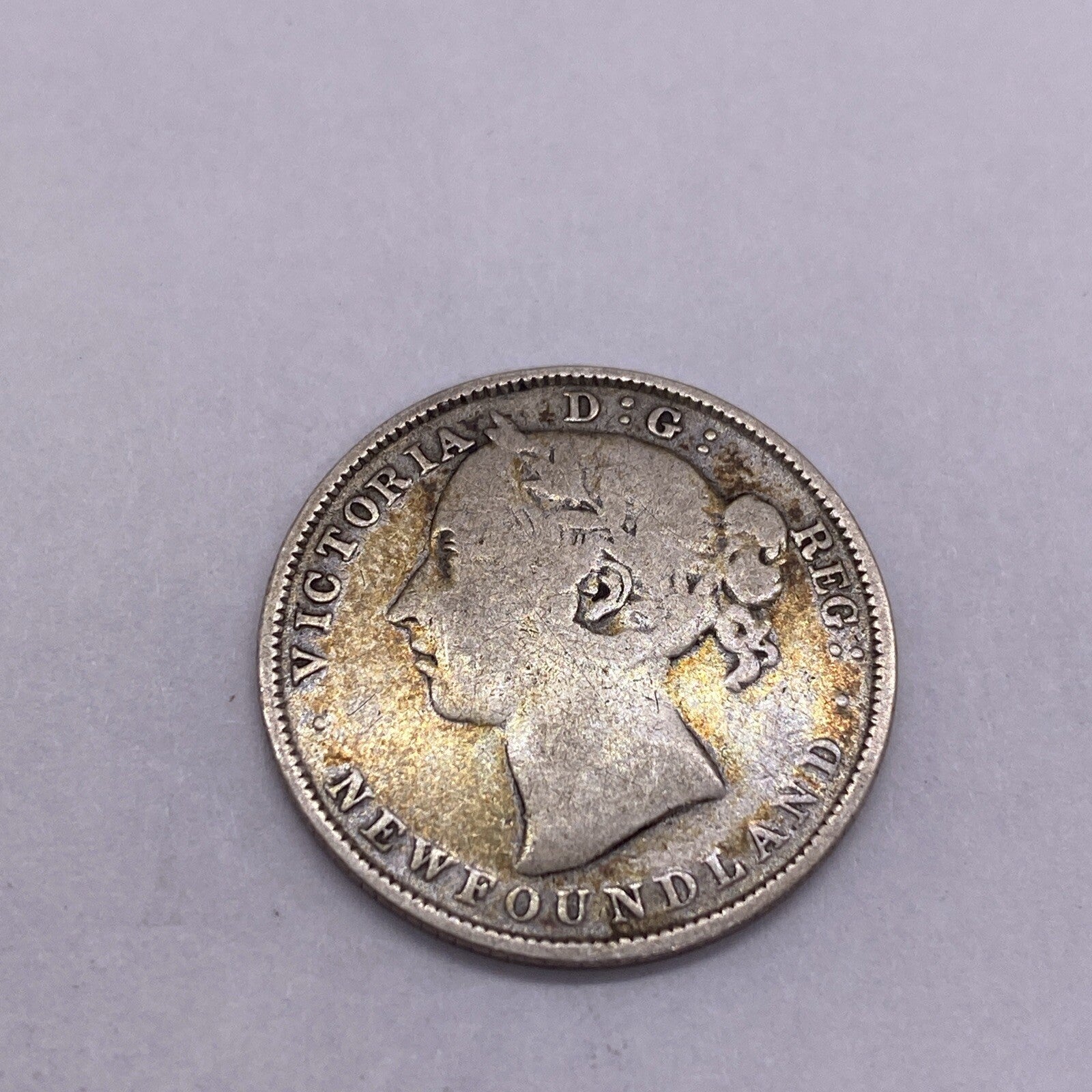NEWFOUNDLAND 20 CENTS 1899 SILVER KM4 Silver Coin #288-10