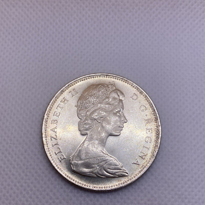 1965 Canada Silver Dollar Uncirculated Beautiful Silver Coin #2698-10