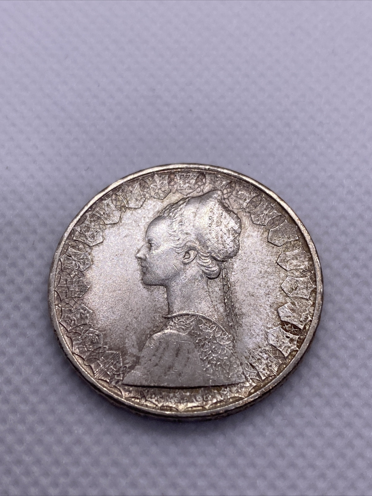 500 Lire L500 Republic REPVBBLICA ITALIANA R Italy Silver Coin
