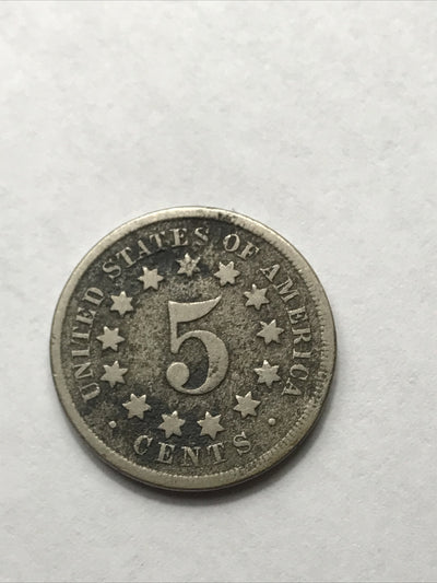 1869 Shield Nickel Great Beautiful Coin #EE1869