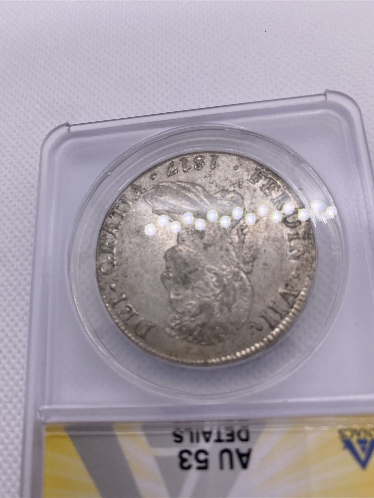 1817 PTS Bolivia 8 Reales 8R Anacs AU53 Details Silver Coin Colonial Rare #564
