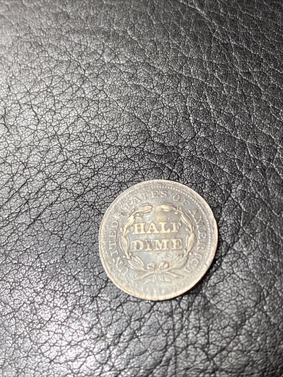 1857 P Seated Liberty Half Dime Great Coin Silver H10C