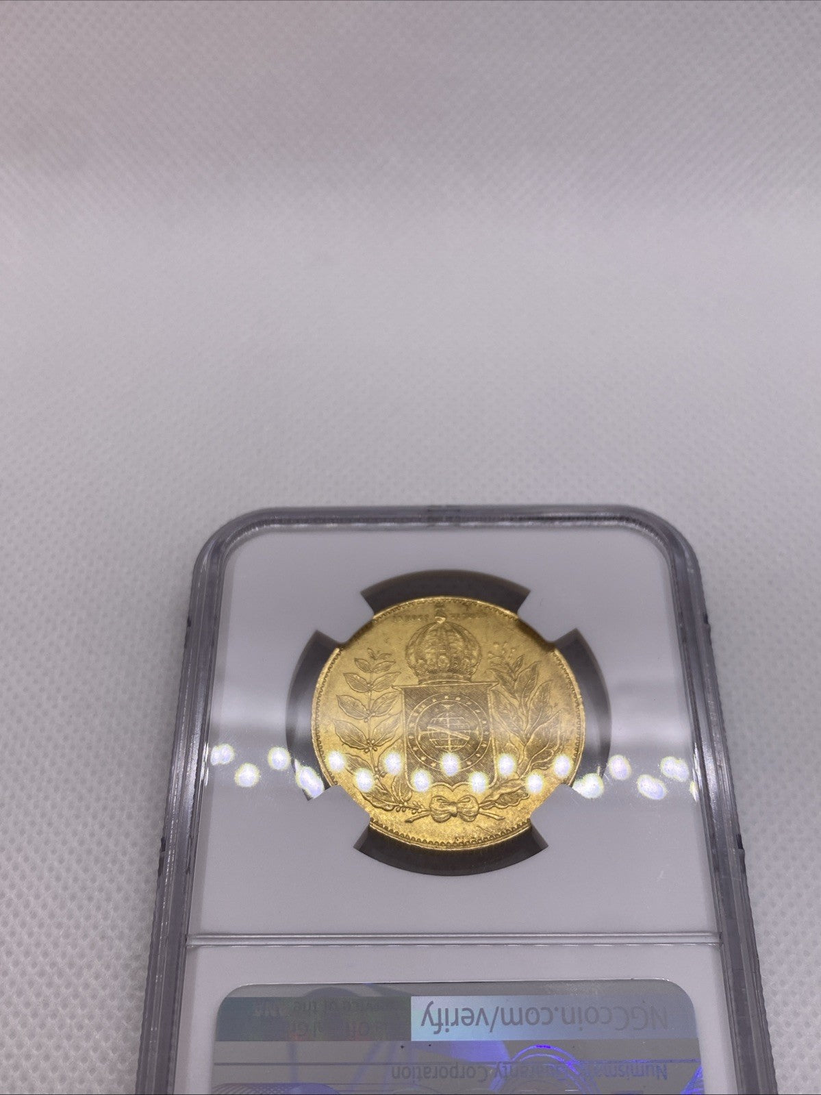 1851 Brazil 20000 Reis Large Bust NGC AU Det. Rio de Janeiro RARE