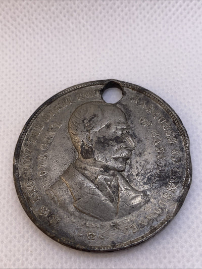 1834-1884 Marquess of Lansdowne Gov General Of Canada Toronto Medal RARE