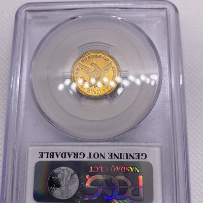 1892 Quarter Eagle $2.50 Gold Coin - NGC Graded AU Details VERY RARE Low Mintage