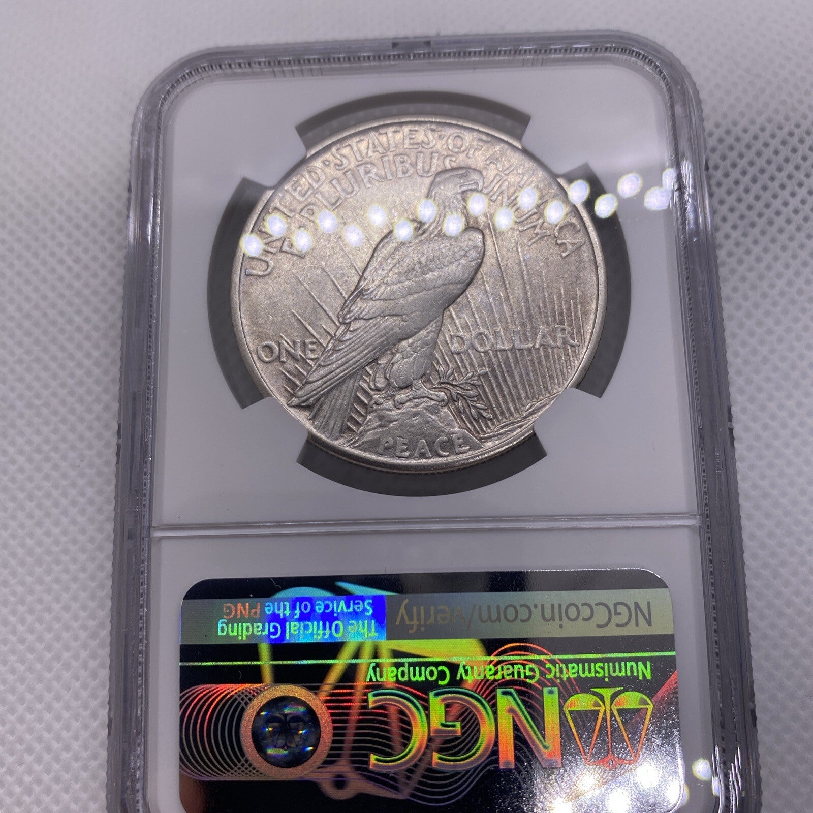 1921 Peace Dollar NGC Graded AU Details Beautiful Silver Dollar RARE Key Date