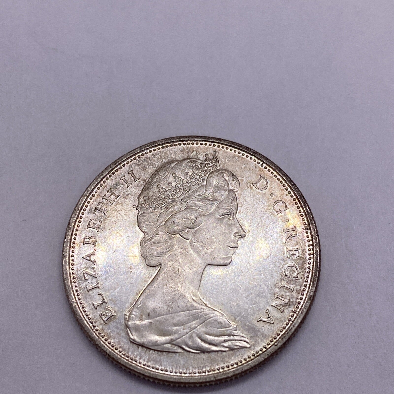 1966 Canada 50 Cents Proof Like Silver Coin Great Looking Silver Coin #917-10
