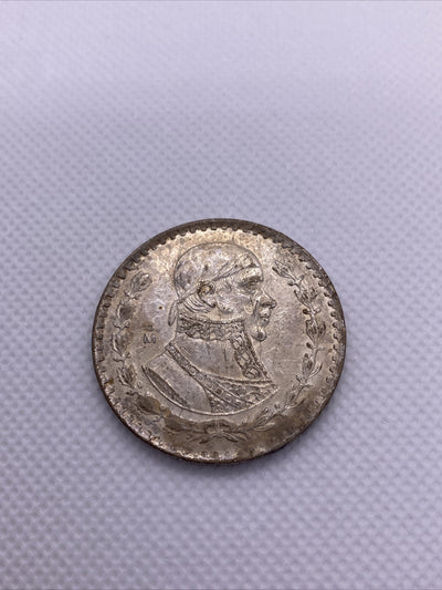 1962 MEXICO UN Peso One Peso Silver w/ Morelos Mexican Silver Coin